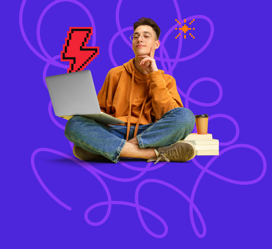 Besimokantis moksleivis