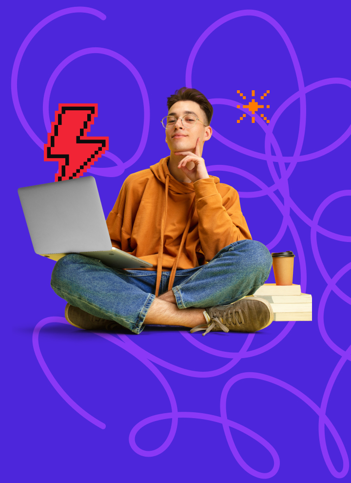 Besimokantis moksleivis